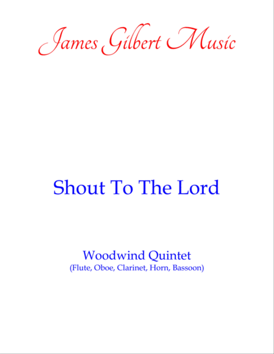 Shout To The Lord Shout To The Lord Woodwind Quintet scores gallery preview page 1
