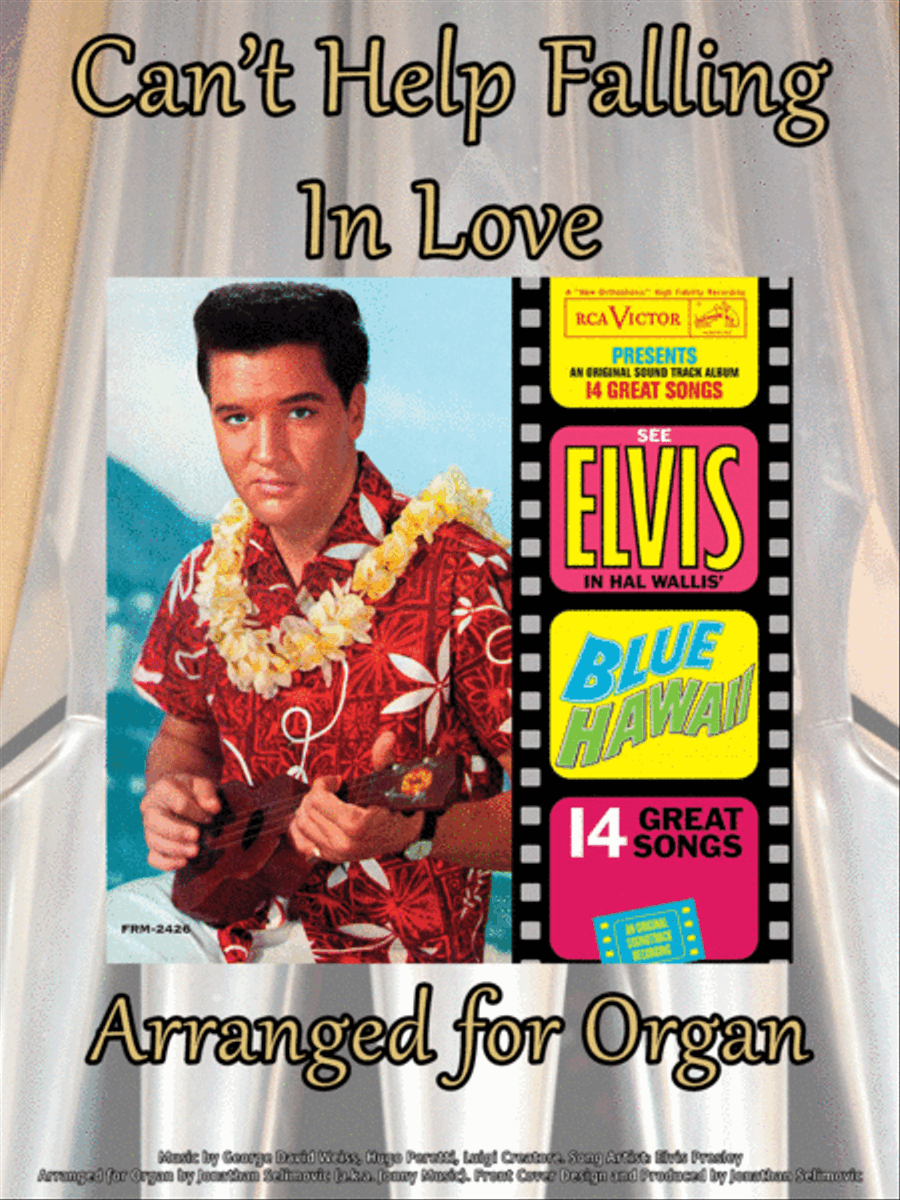 Can't Help Falling In Love Organ Solo scores gallery preview page 1