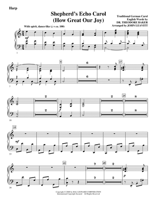 Shepherd's Echo Carol (How Great Our Joy) (arr. John Leavitt) - Harp