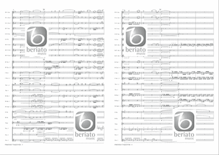 Friendly Takeover Friendly Takeover Fanfare Band scores gallery preview page 4
