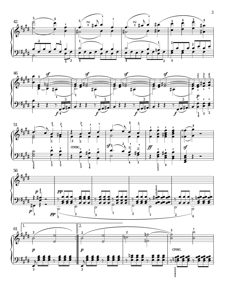 Piano Sonata No. 9, Op. 14, No. 1 Piano Solo scores gallery preview page 3