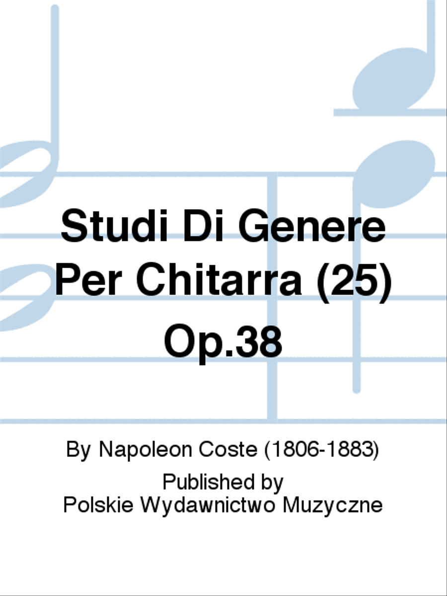 25 Études de genre pour la Guitare Op.38 Lute scores gallery preview page 1