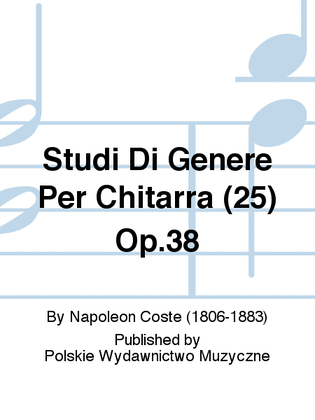 Book cover for 25 Études de genre pour la Guitare Op.38