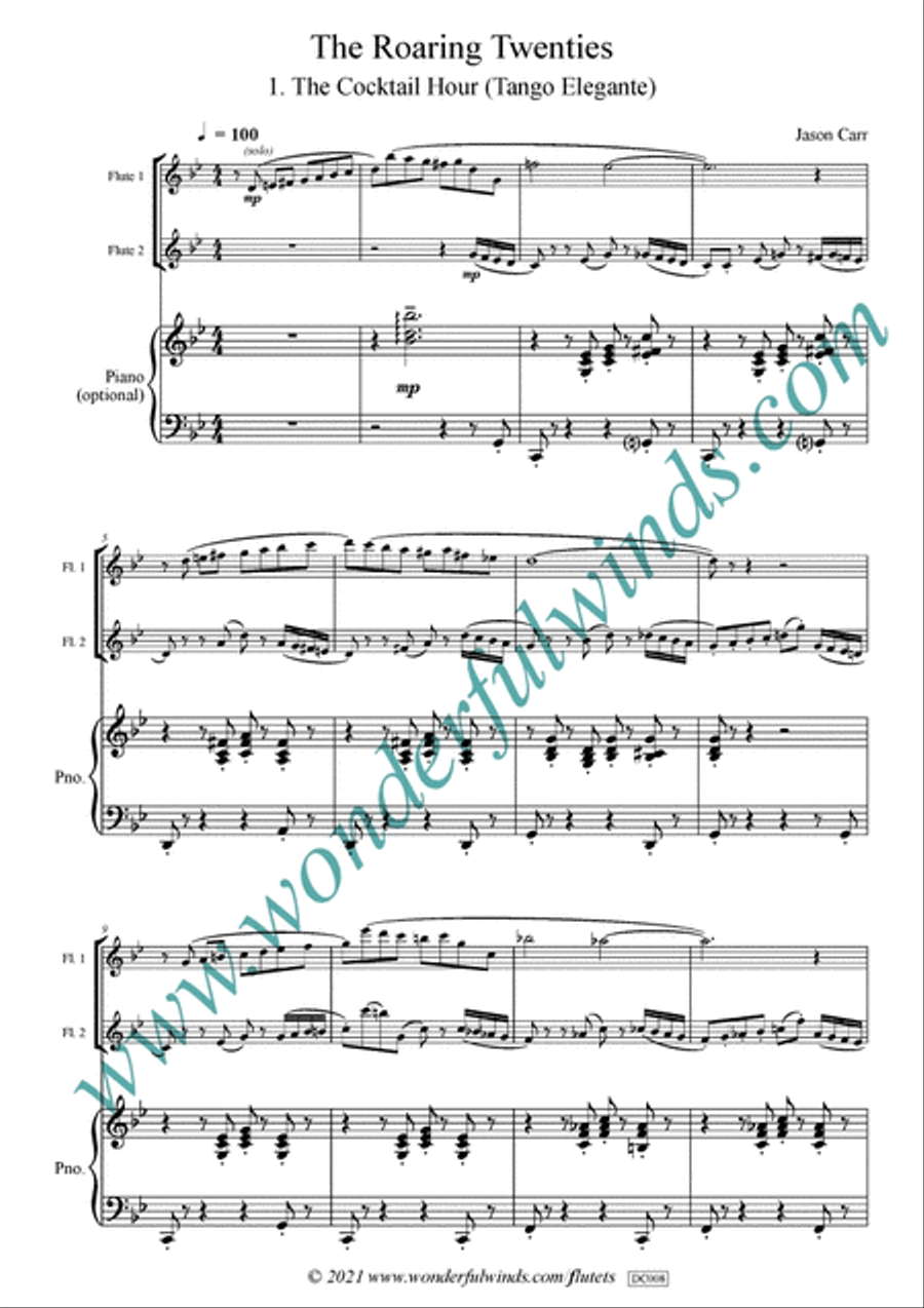 The Roaring Twenties The Roaring Twenties Flute Duet scores gallery preview page 2