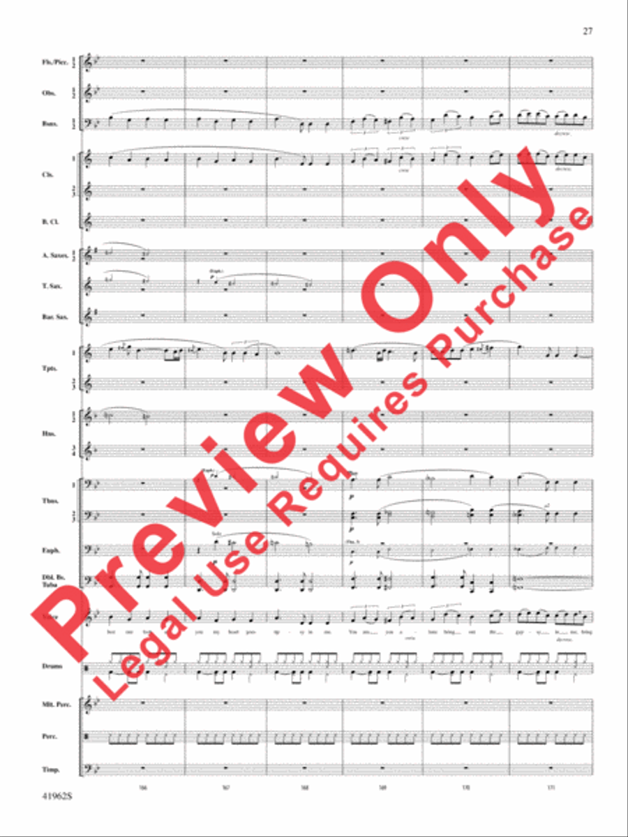 A Gershwin Tribute to Love Concert Band scores gallery preview page 28