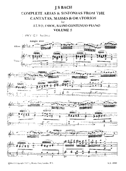 Complete Arias and Sinfonias