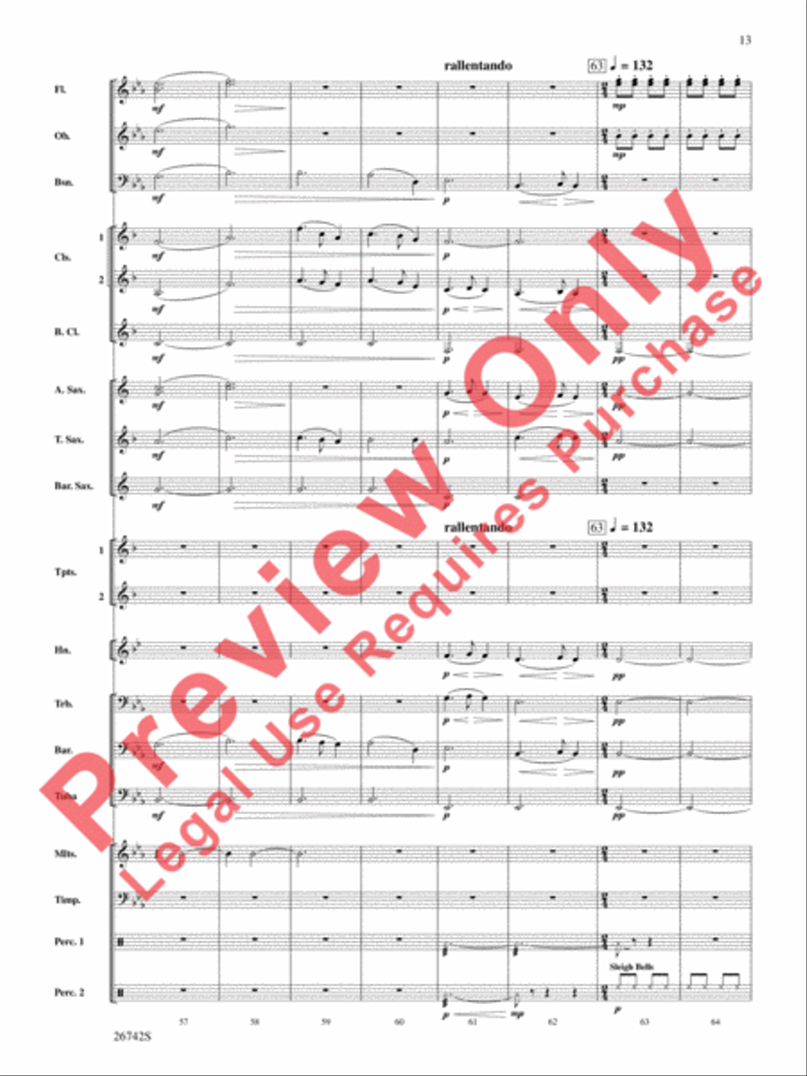 A Christmas Festival A Christmas Festival Concert Band scores gallery preview page 14