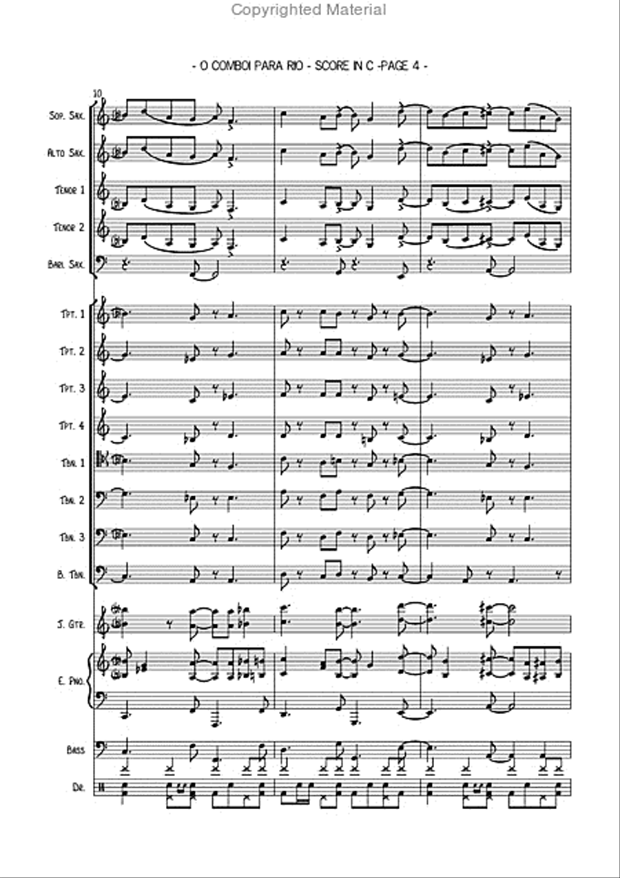 O comboi para rio Jazz Ensemble scores gallery preview page 5