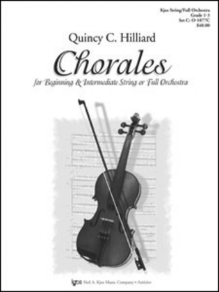 Book cover for Chorales For Beginning & 12 String Or Full Orchestra - Score