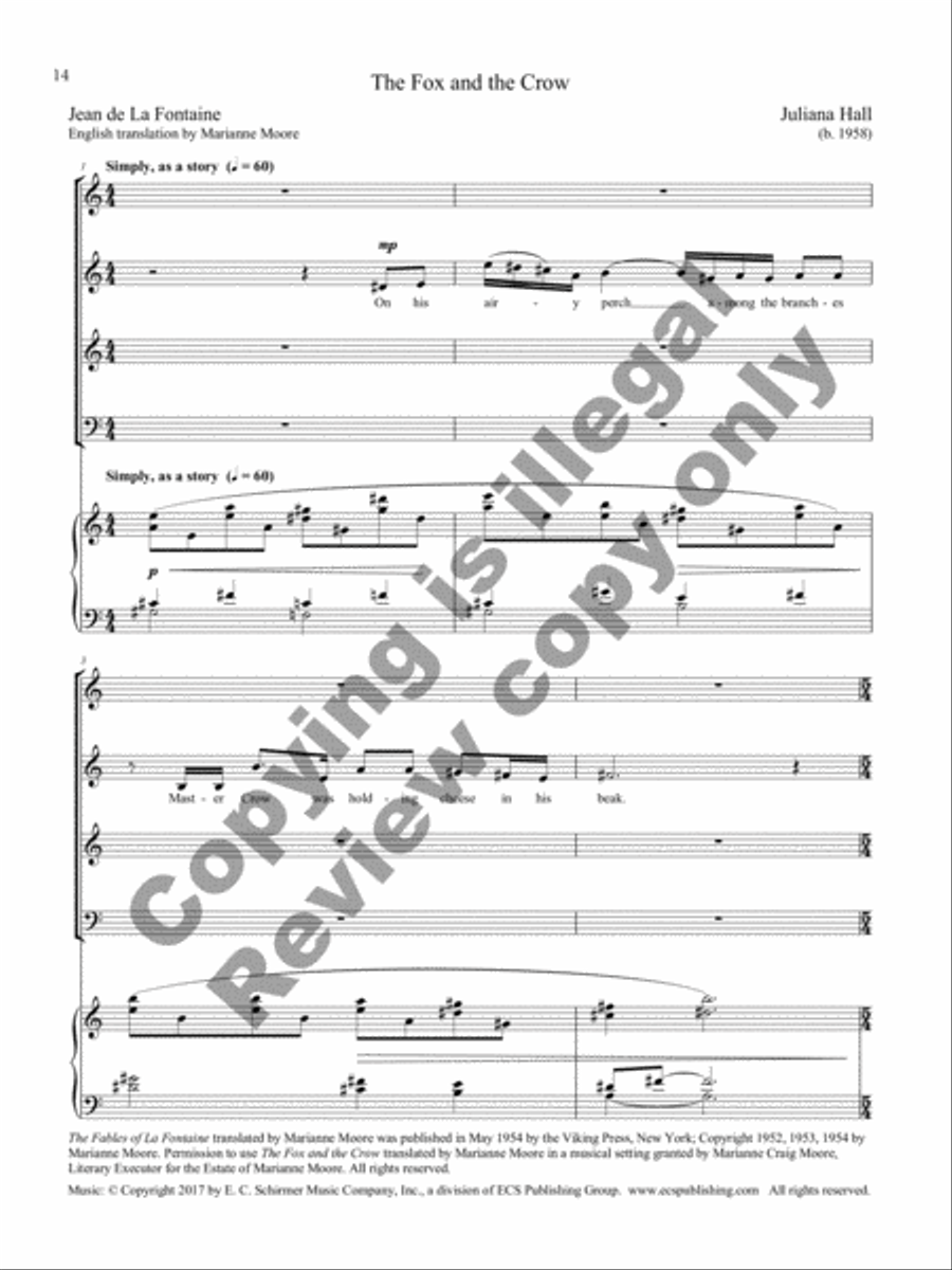 Fables for a Prince Tenor Voice scores gallery preview page 24