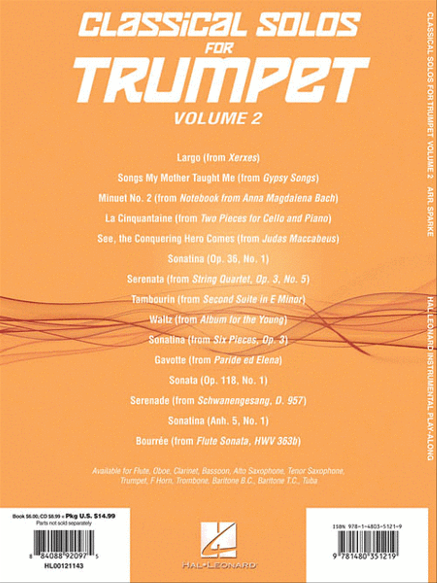 Classical Solos for Trumpet, Vol. 2 Trumpet Solo scores gallery preview page 2