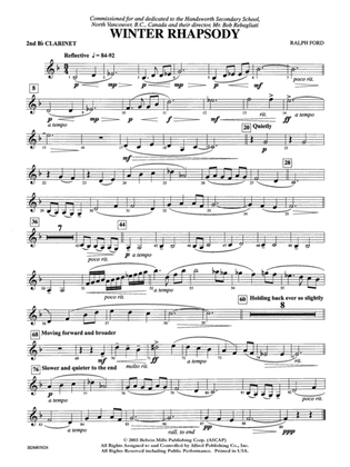 Winter Rhapsody: 2nd B-flat Clarinet