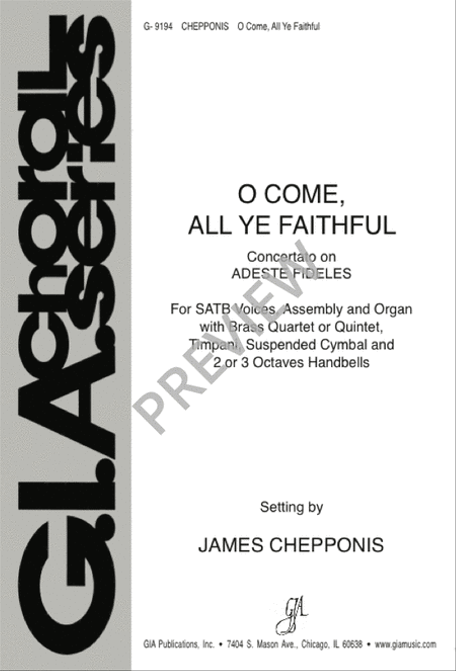 O Come, All Ye Faithful 4-Part scores gallery preview page 2