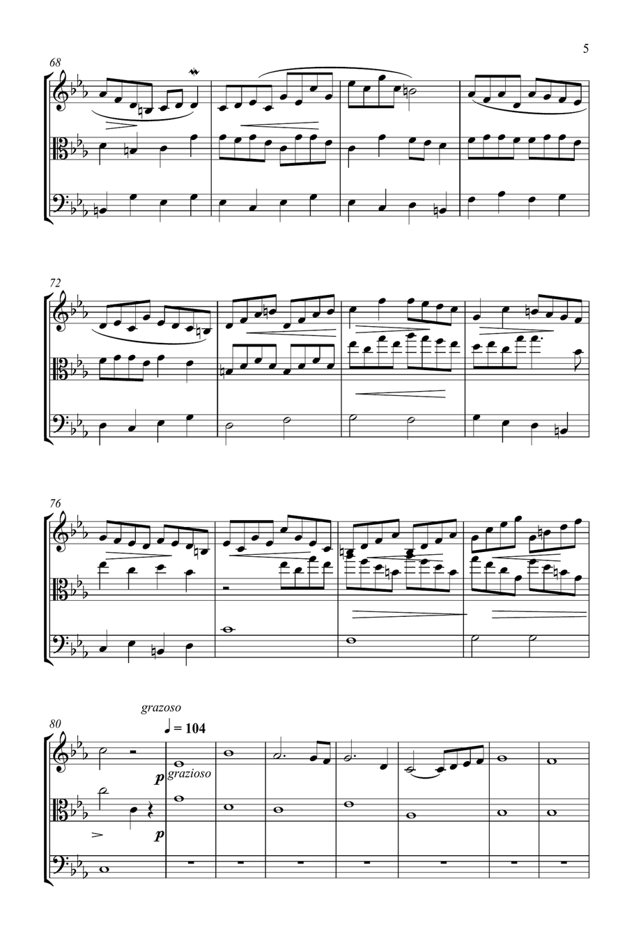 Calliope's Melody String Quartet scores gallery preview page 5