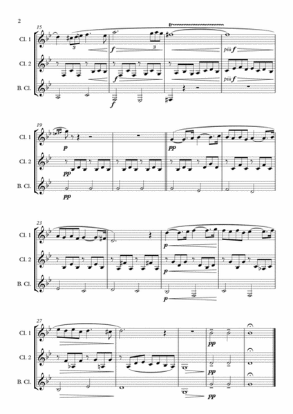 Pavane Op. 50 arranged for Clarinet Trio image number null