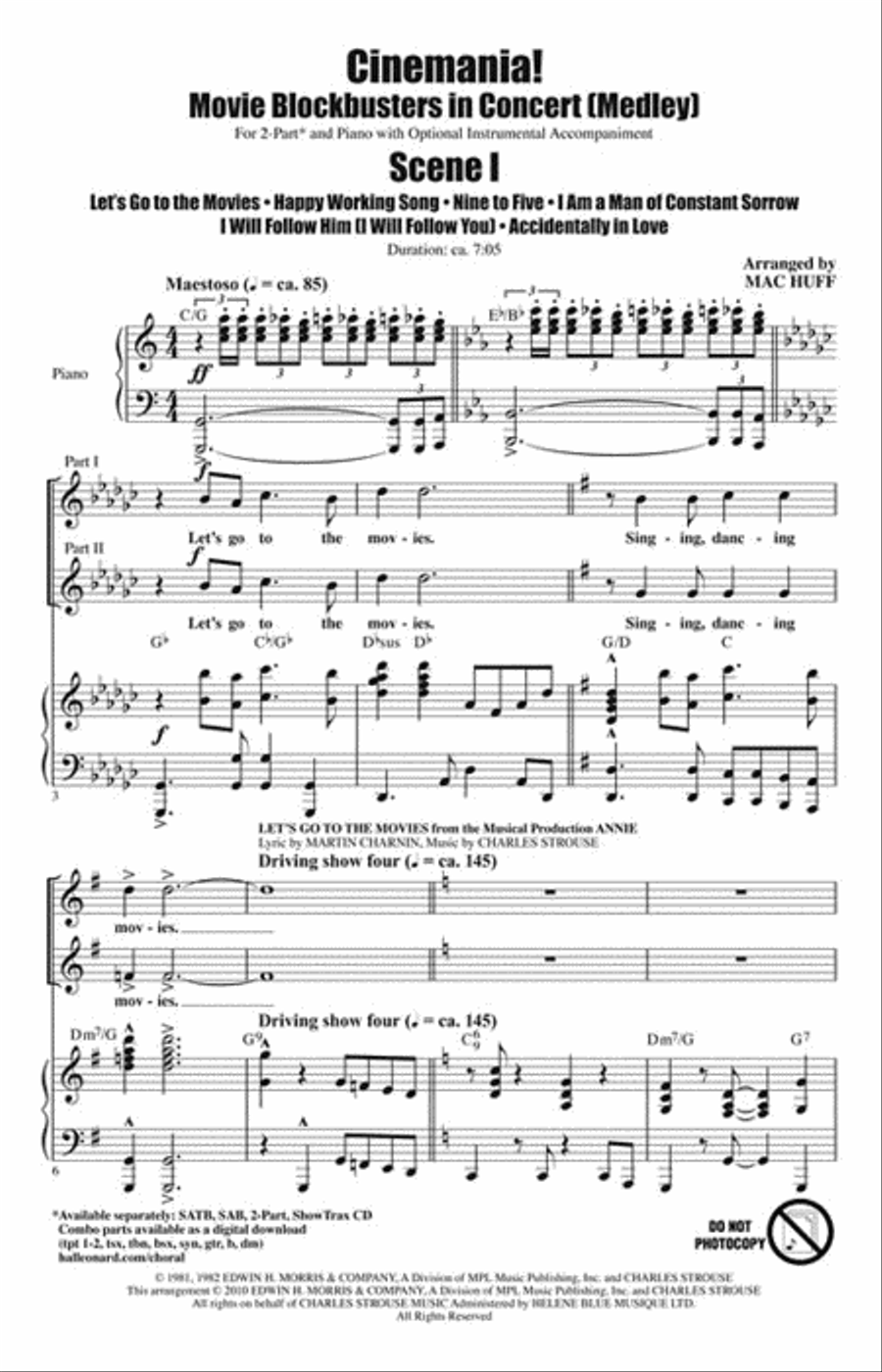 Cinemania! Movie Blockbusters in Concert 2-Part scores gallery preview page 2