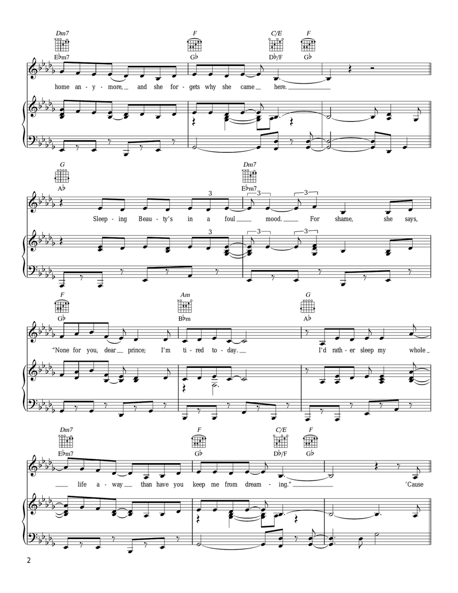 Fairytale Fairytale Piano, Vocal, Guitar scores gallery preview page 2
