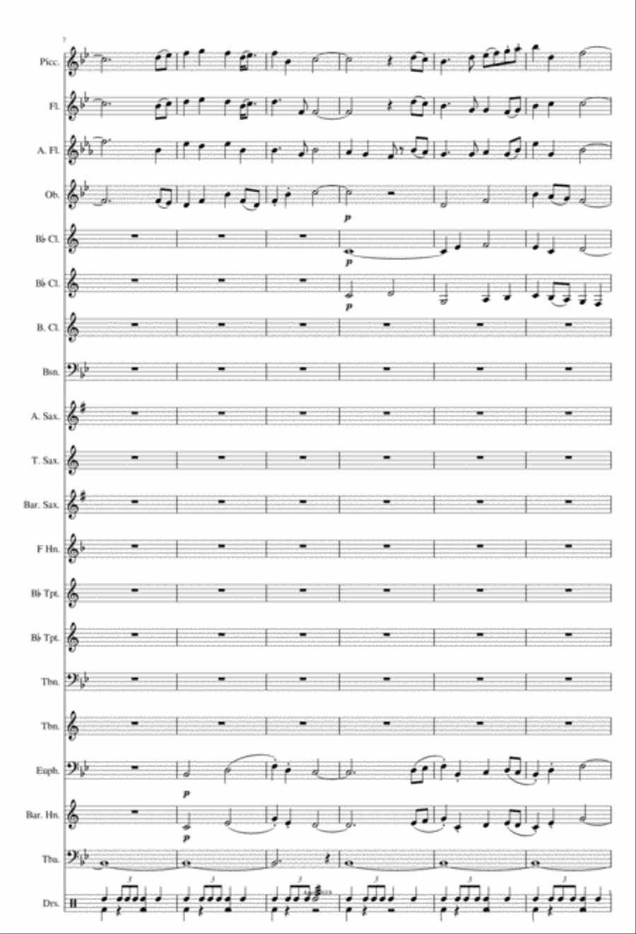 The Parting Glass Concert Band scores gallery preview page 3