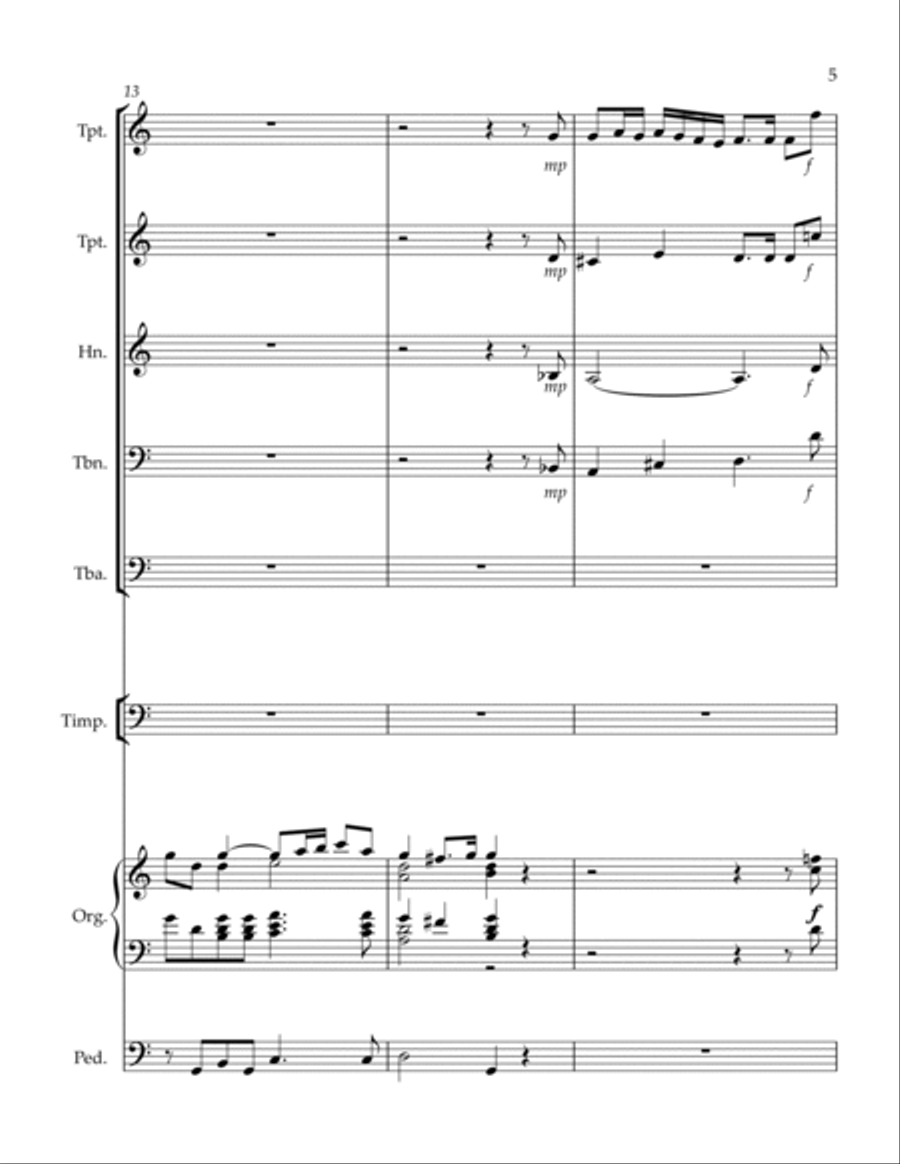 Psalm 19 Small Ensemble scores gallery preview page 5