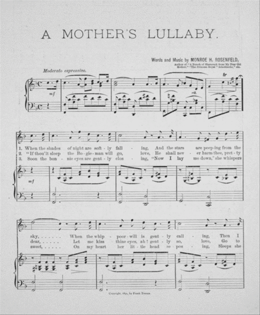 A Mother's Lullaby Voice scores gallery preview page 2
