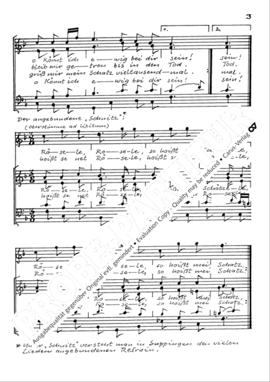 Auf hohen Bergen. Sechs schwabische Volkslieder Choir scores gallery preview page 6