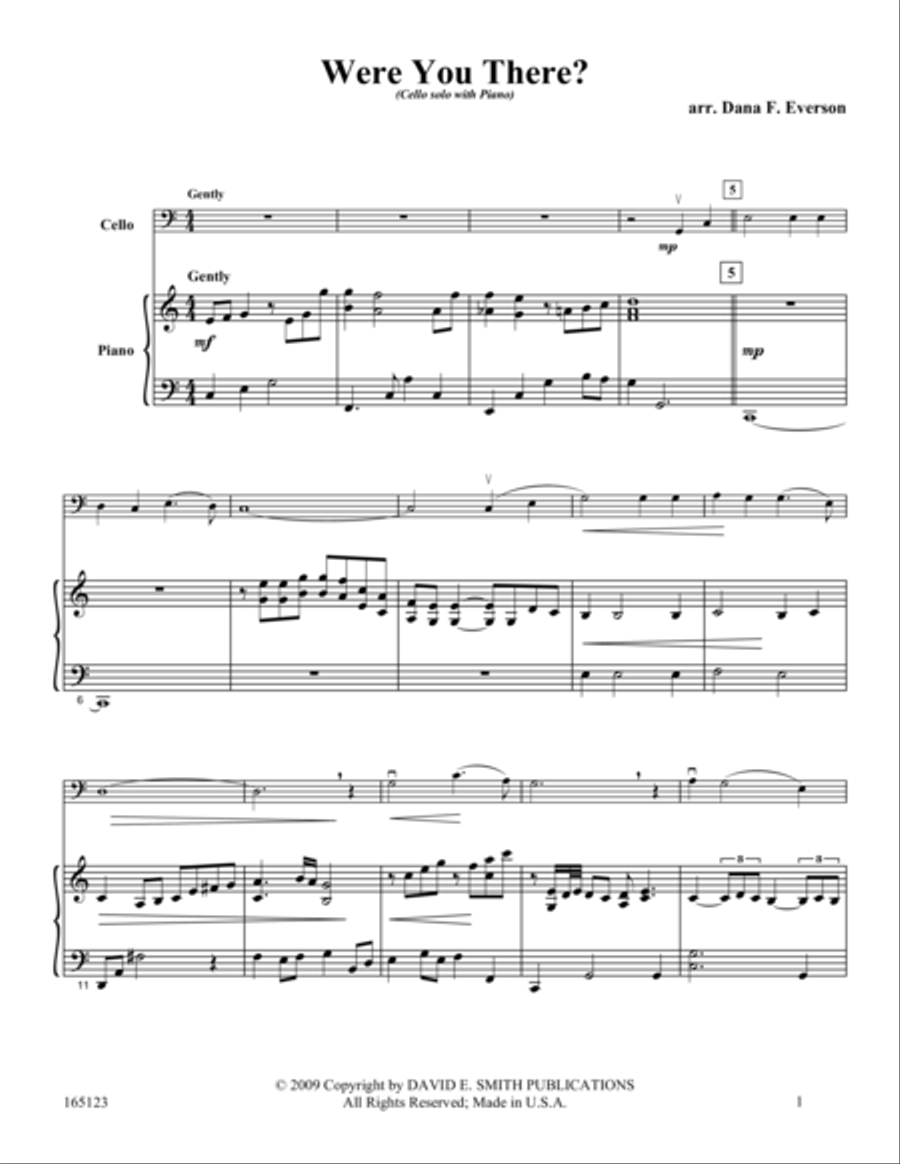 Were You There? Were You There? Piano Accompaniment scores gallery preview page 1