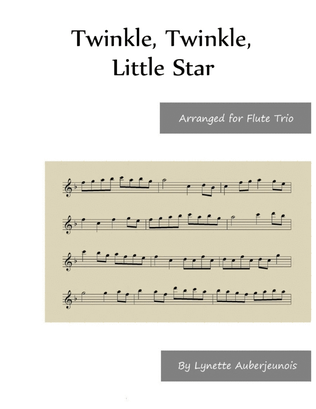 Twinkle, Twinkle, Little Star - Flute Trio