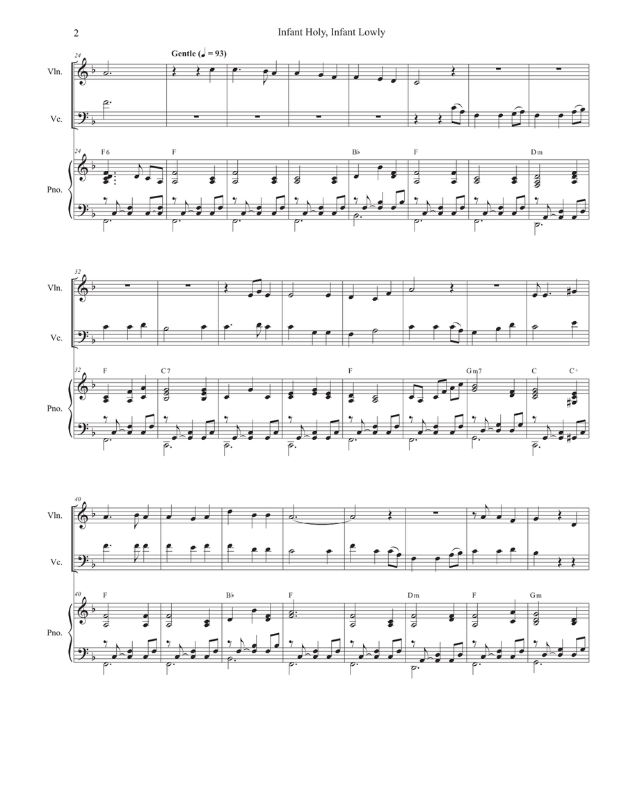 Infant Holy, Infant Lowly (with 