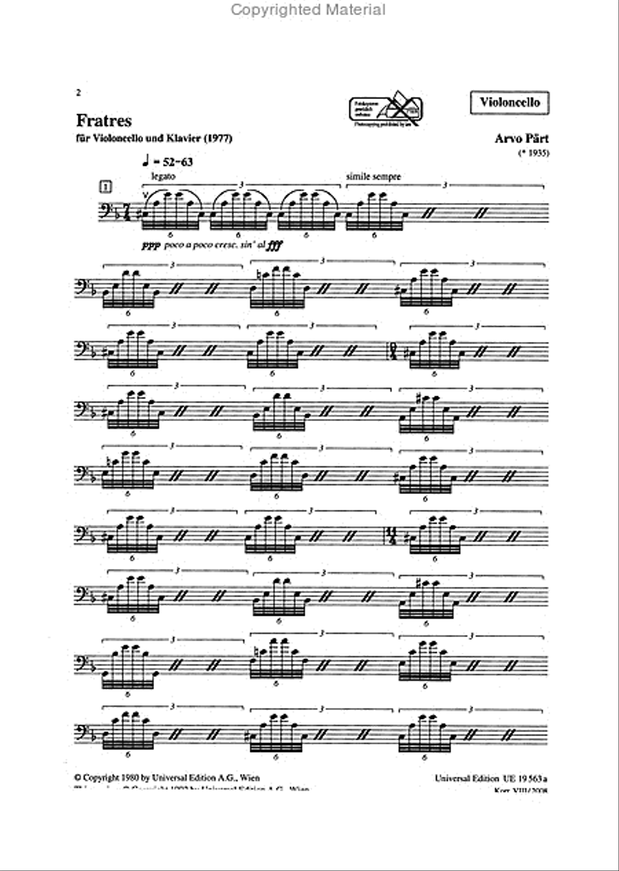 Fratres Chamber Music scores gallery preview page 4