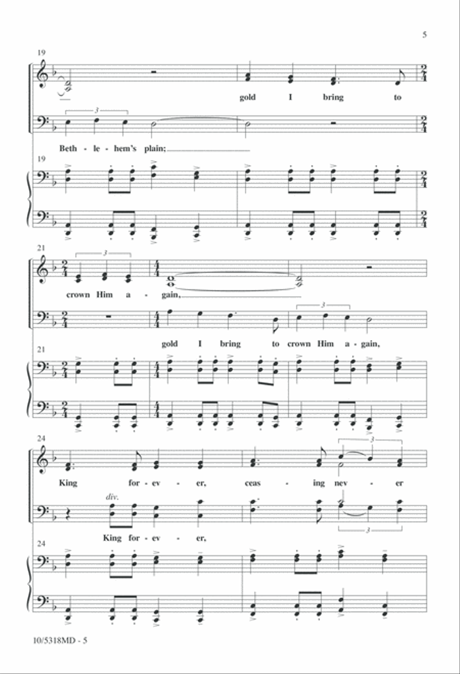 We Three Kings Medley We Three Kings Medley 4-Part scores gallery preview page 5
