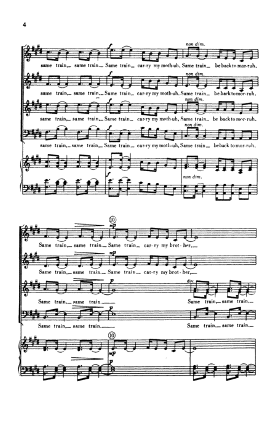 Same Train 4-Part scores gallery preview page 17