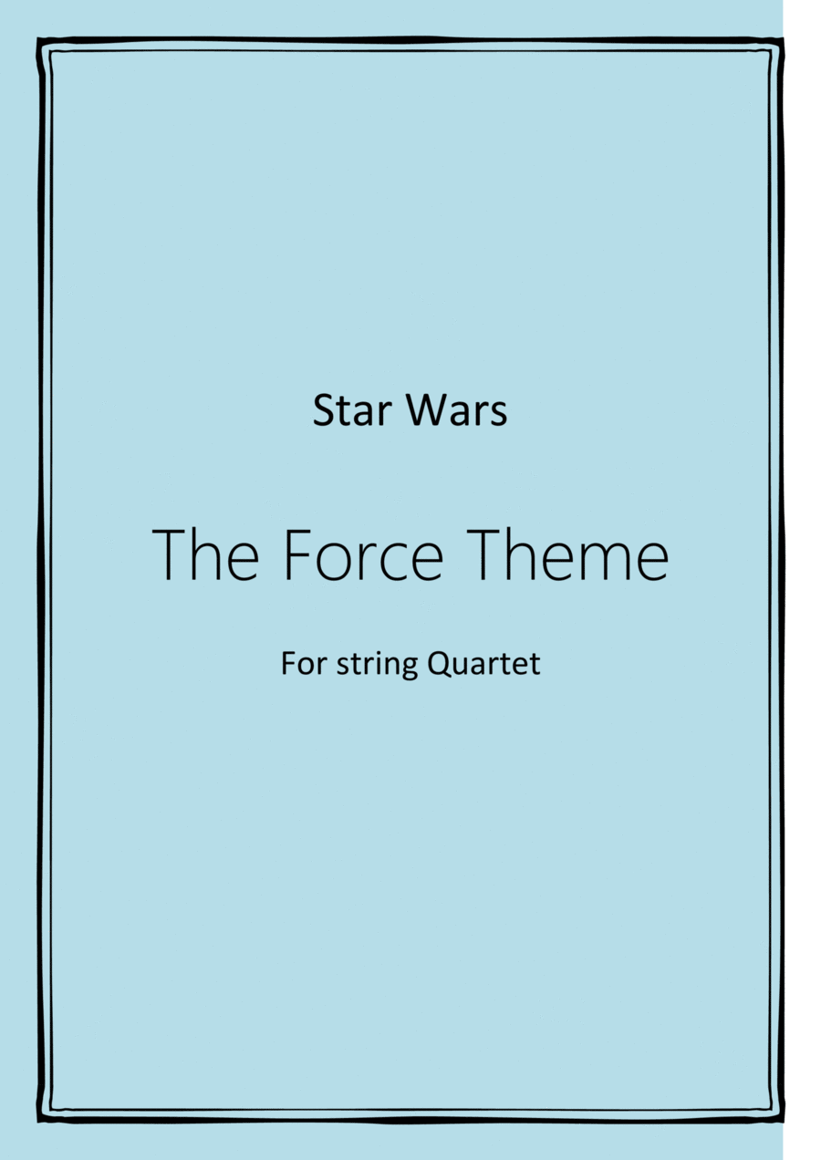 The Force Theme String Quartet scores gallery preview page 1