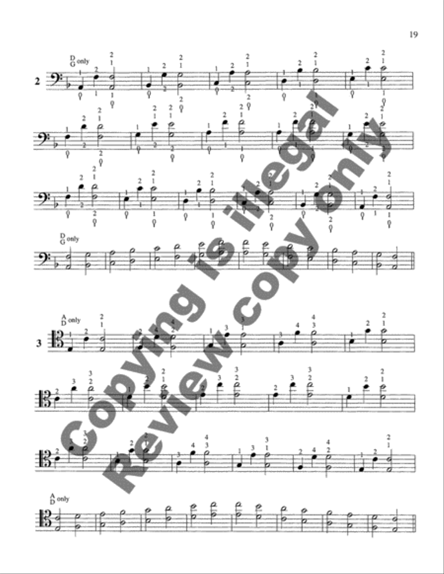 The Galamian Scale System for Violoncello (Volume 2) String Methods scores gallery preview page 6