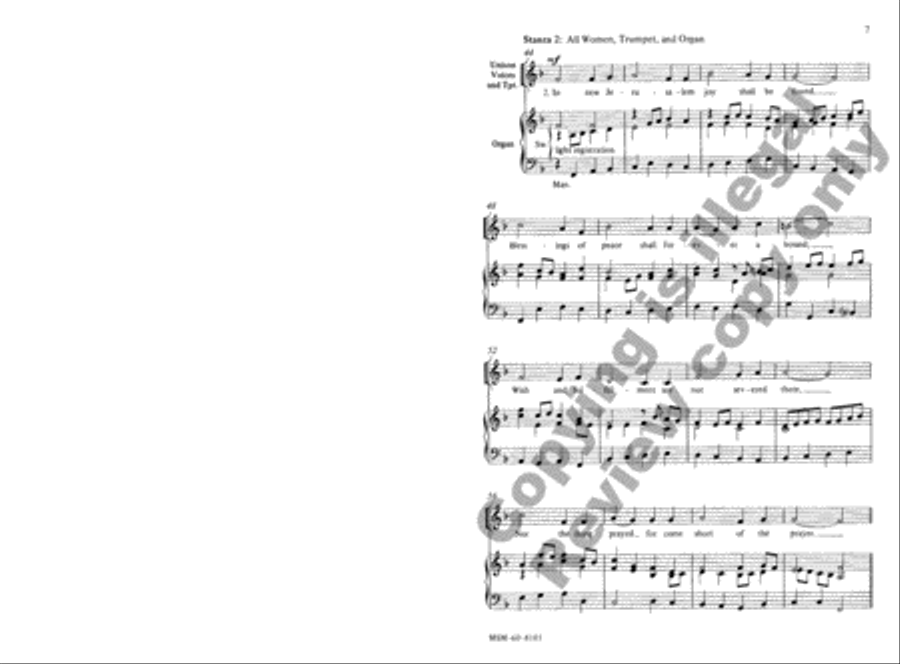 Oh, What Their Joy 4-Part scores gallery preview page 6