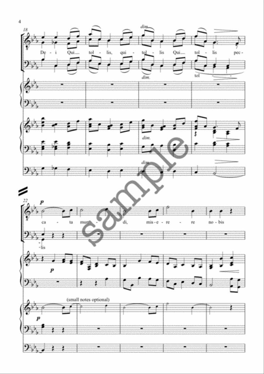 Nimrod (Agnus Dei) TTBB scores gallery preview page 4