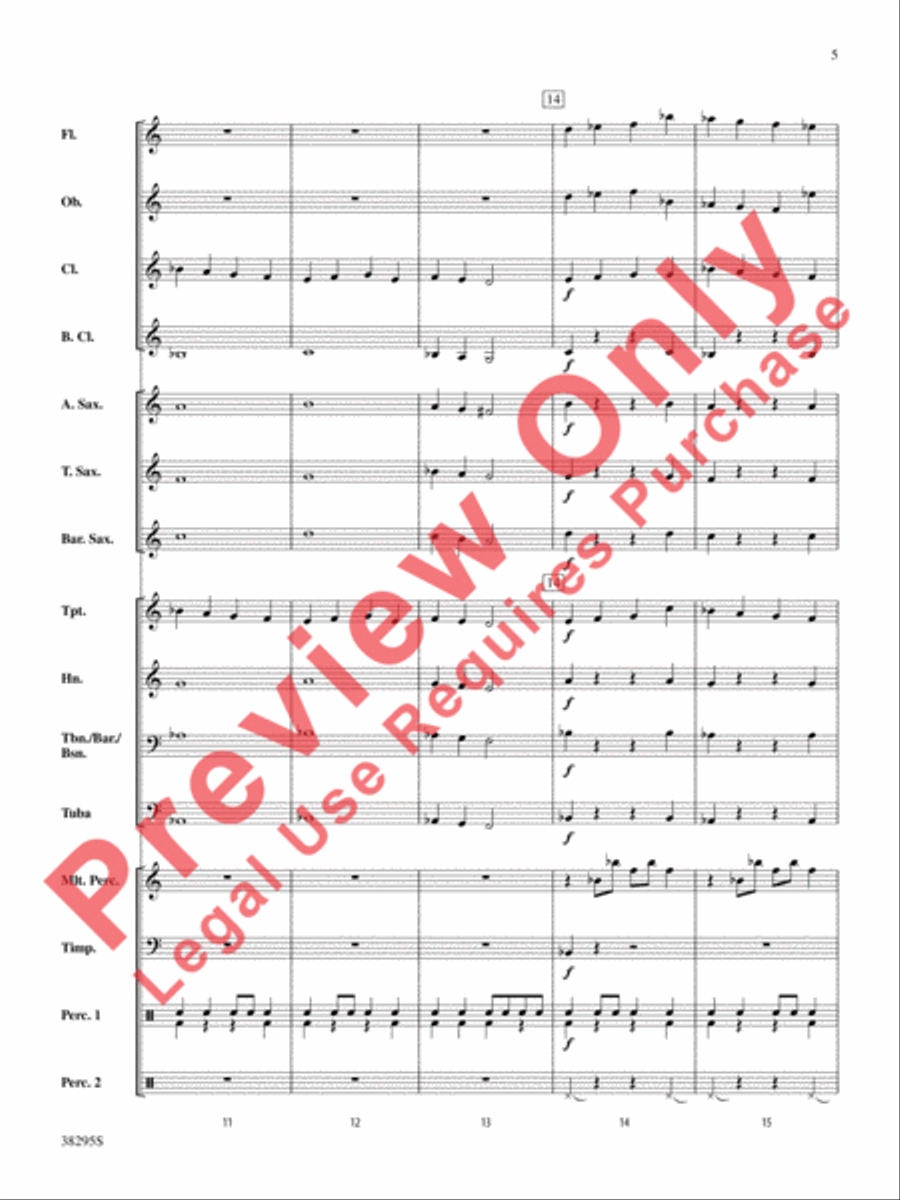Planets in Motion Concert Band scores gallery preview page 5