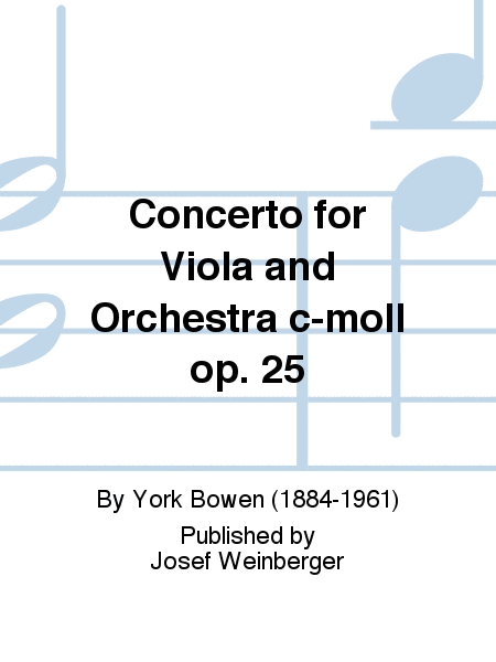 Concerto for Viola and Orchestra c-moll op. 25