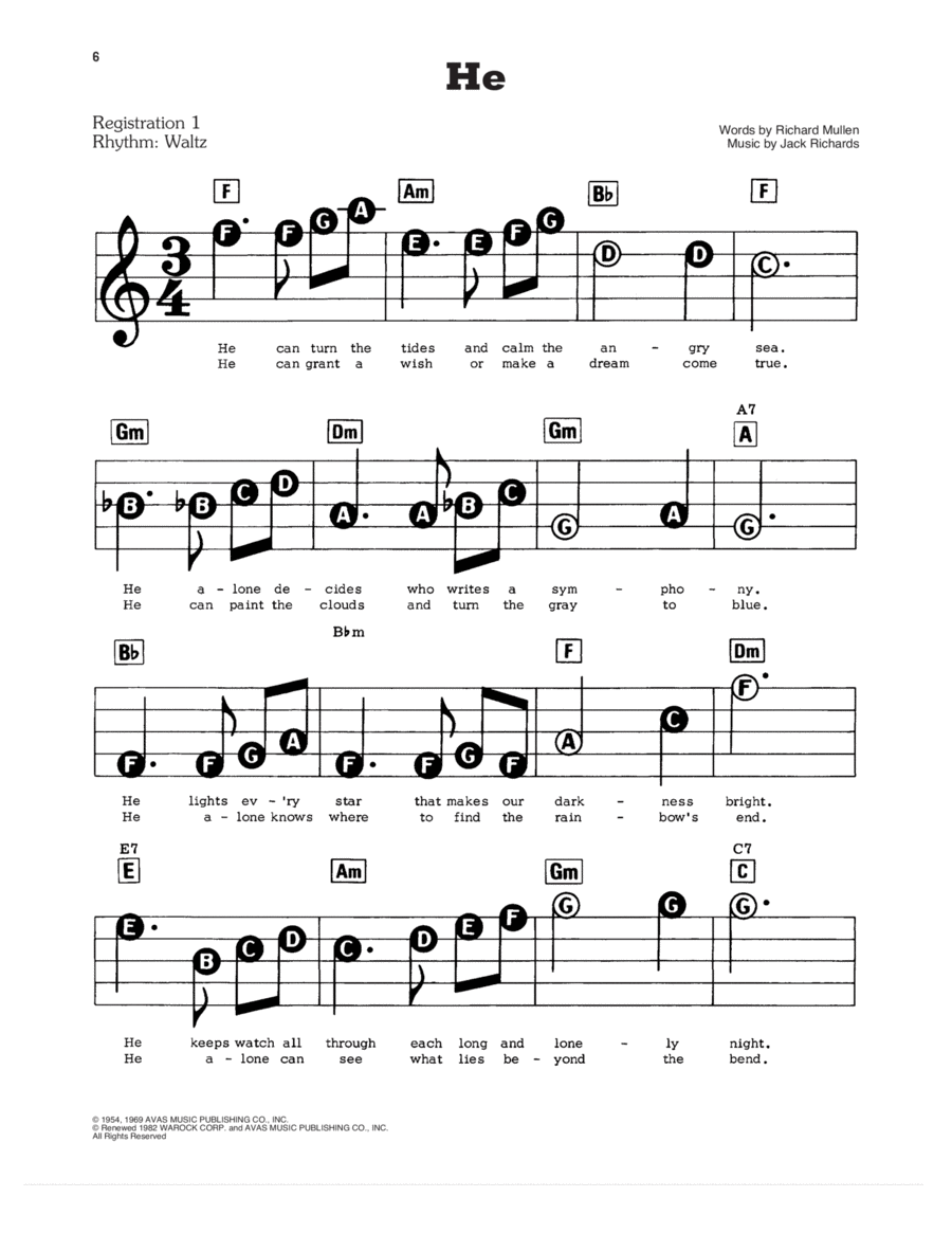 He Electronic Keyboard scores gallery preview page 1