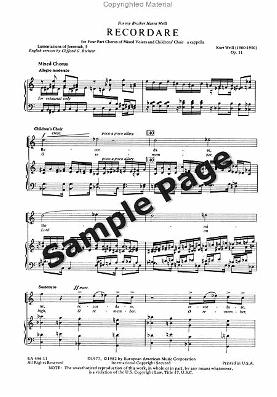 O Remember Lord 4-Part scores gallery preview page 3