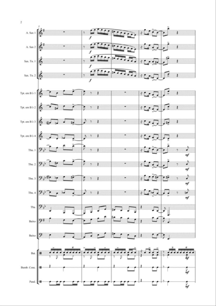 Saculejo Saculejo Marching Band scores gallery preview page 2