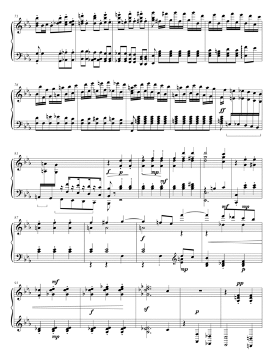 BEETHOVEN - SYMPHONY No 3 Eroica - 1nd Mov. - Arr. for Piano by Ernst Pauer and Franz Liszt Piano Solo scores gallery preview page 4