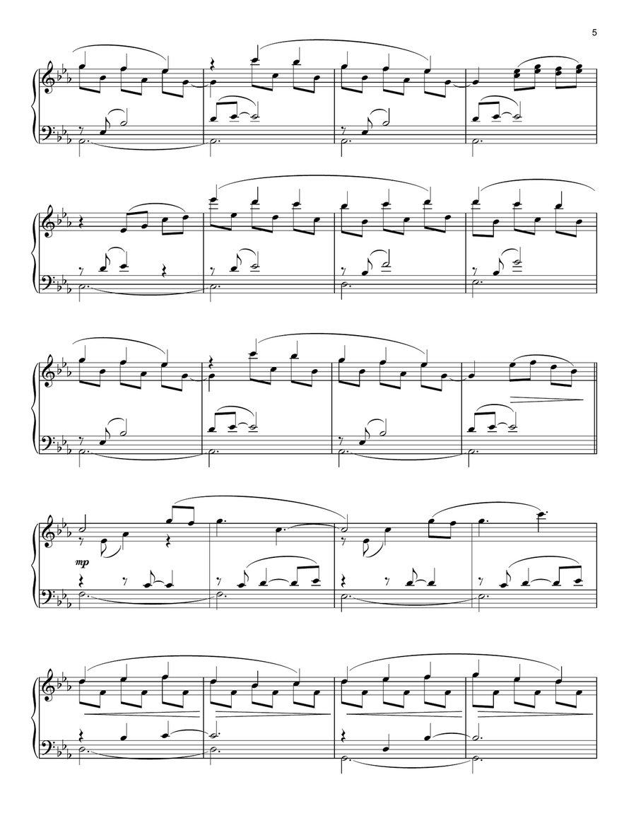 Crest Of A Wave Piano Solo scores gallery preview page 5