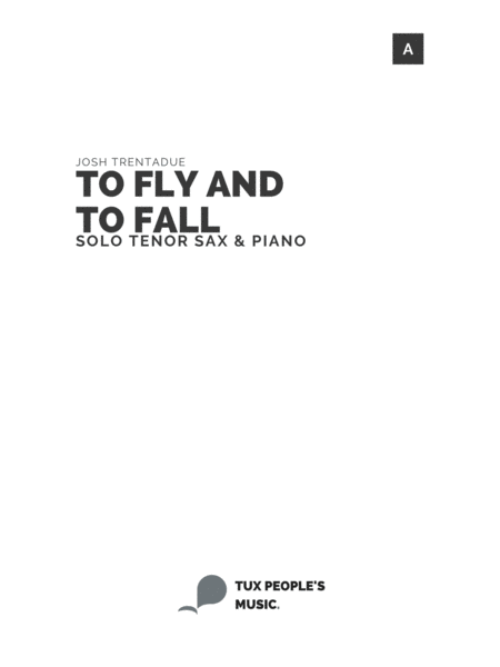 To fly and to fall (Concerto for Tenor Saxophone)