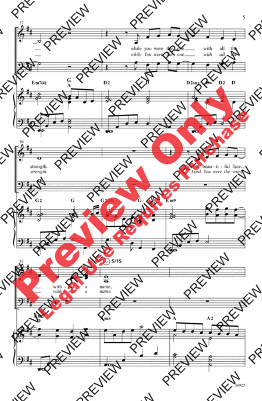 The Wind Beneath My Wings 4-Part scores gallery preview page 5