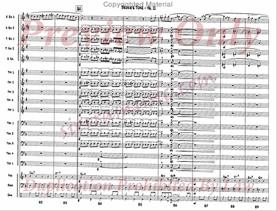 Bernie's Tune Jazz Ensemble scores gallery preview page 12
