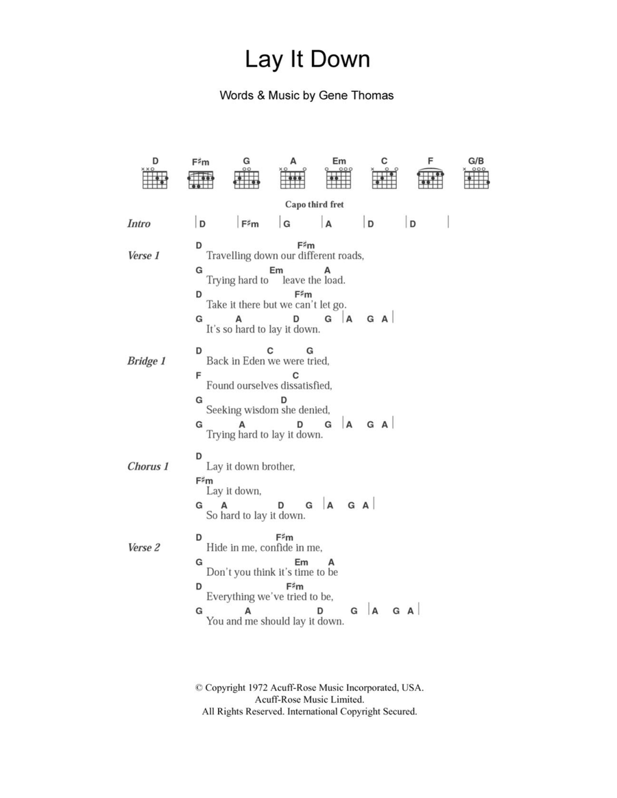 Lay It Down Acoustic Guitar scores gallery preview page 1