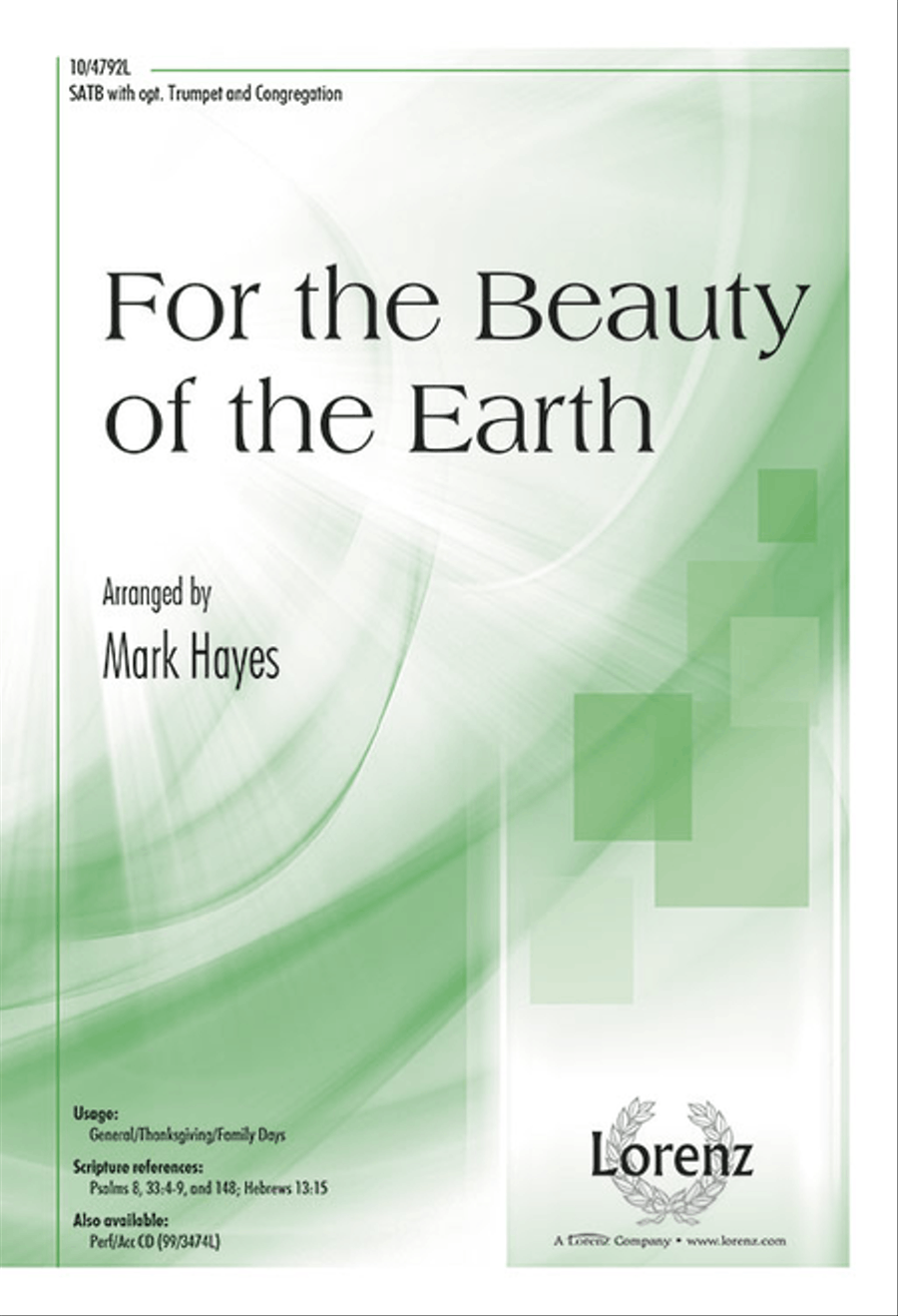For the Beauty of the Earth