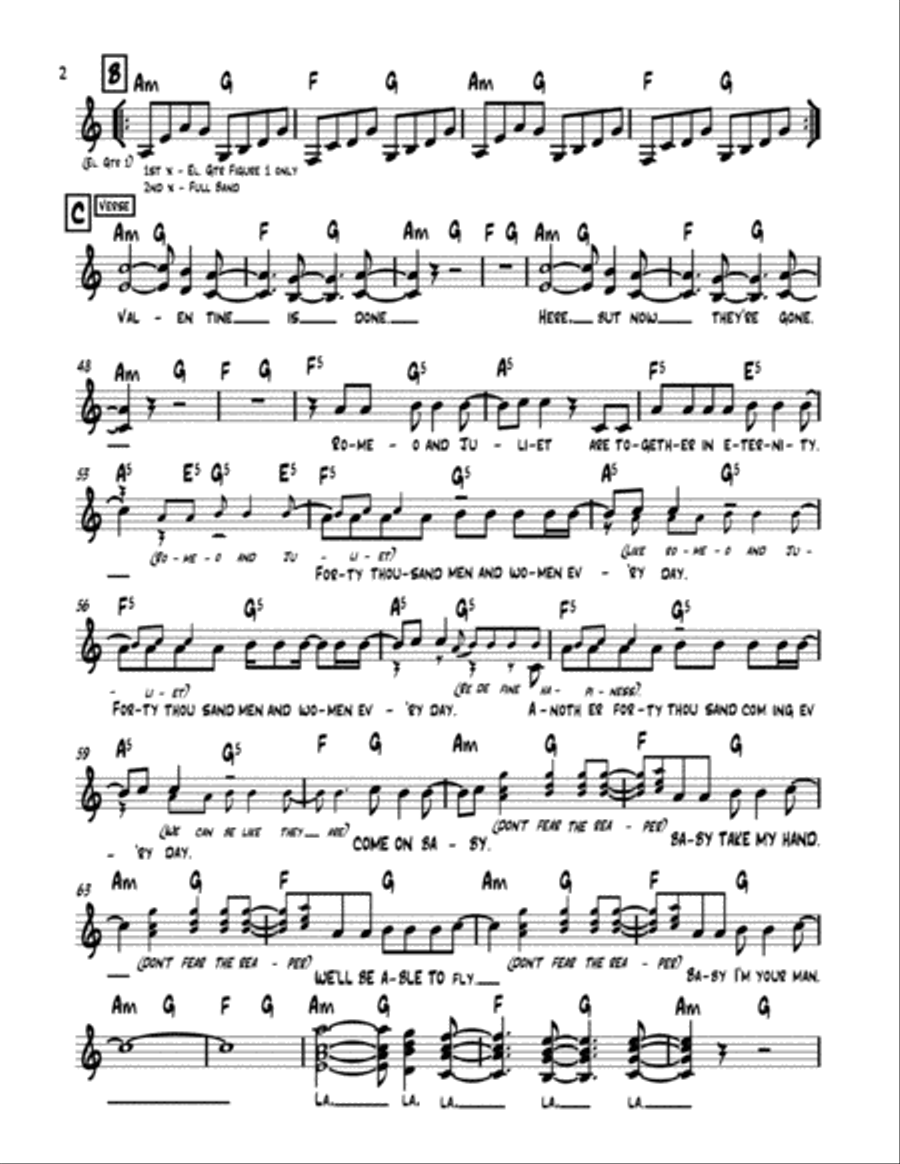 Don't Fear The Reaper Piano, Vocal, Guitar scores gallery preview page 3