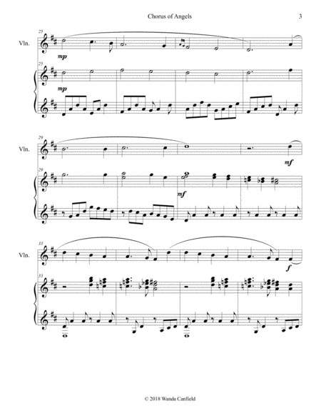 Chorus of Angels for Violin and Piano image number null