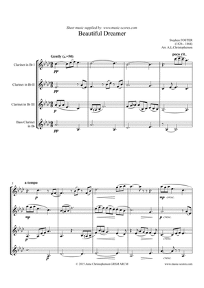 Beautiful Dreamer - Clarinet Quartet